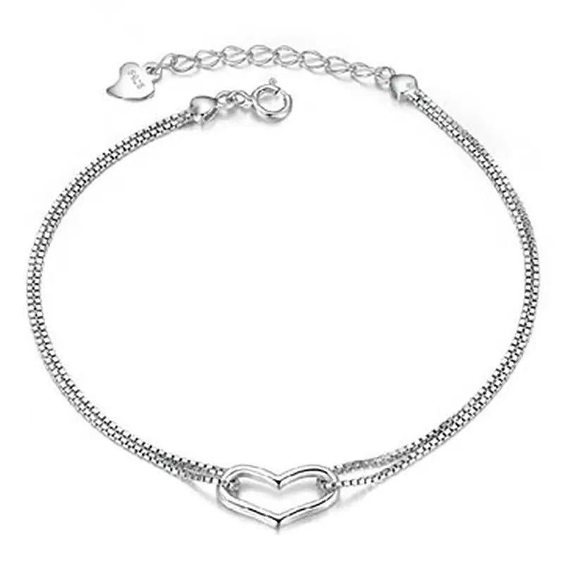 Heart Pendant Bracelet