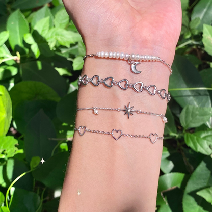 Three Heart Bracelet