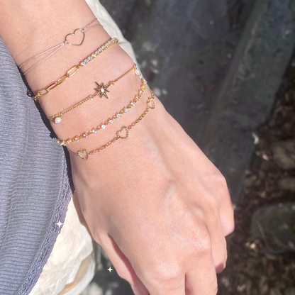 Three Heart Bracelet