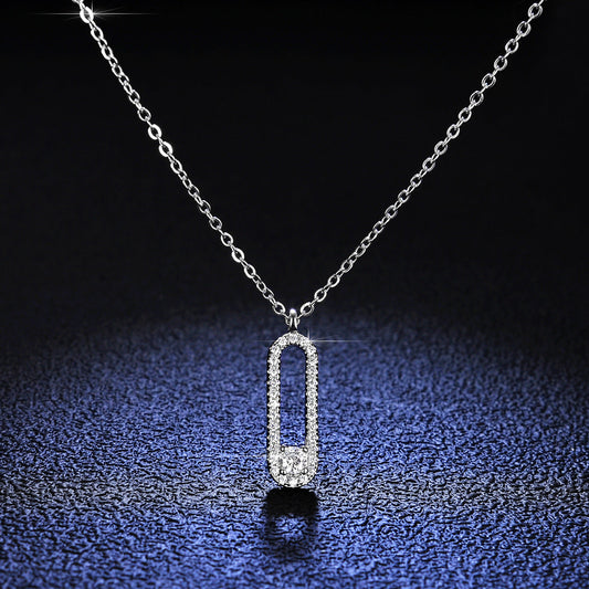 Moissanite Clip Necklace
