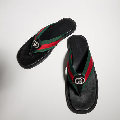 GUCCI Men's thong sandal with Interlocking G
