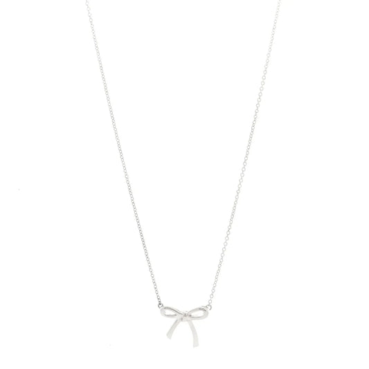 Tiffany Bowknot Silver Necklace