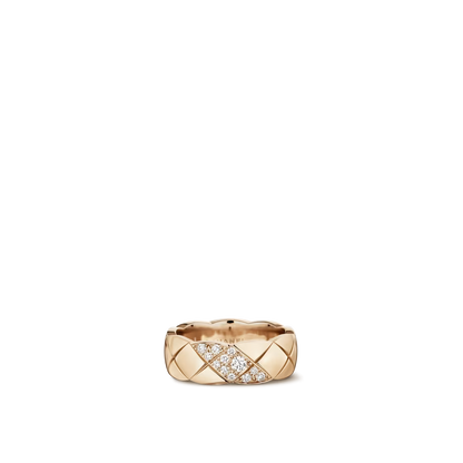 Chanel Coco Crush Ring Quilted Motif Middle Diamonds