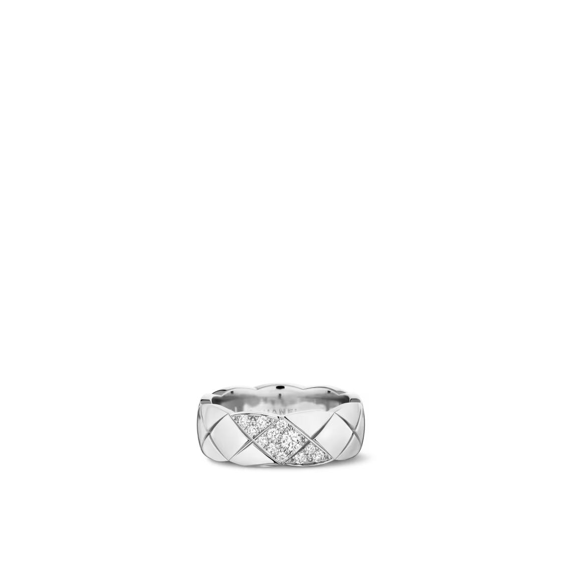 Chanel Coco Crush Ring Quilted Motif Middle Diamonds